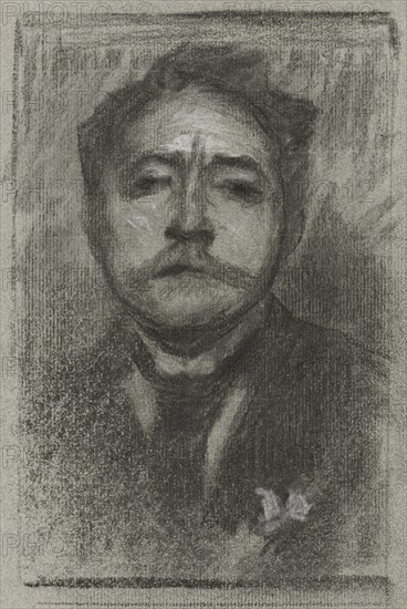 Portrait of Jean Ajalbert, c. 1893. Creator: Eugène Carrière (French, 1849-1906).