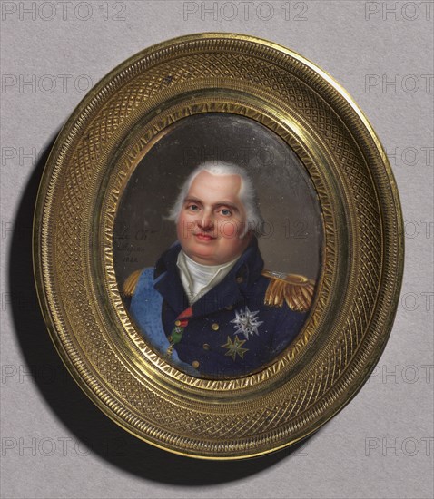 Portrait of Louis XVIII, 1822. Creator: Jean-Baptiste Jacques Augustin (French, 1759-1832).