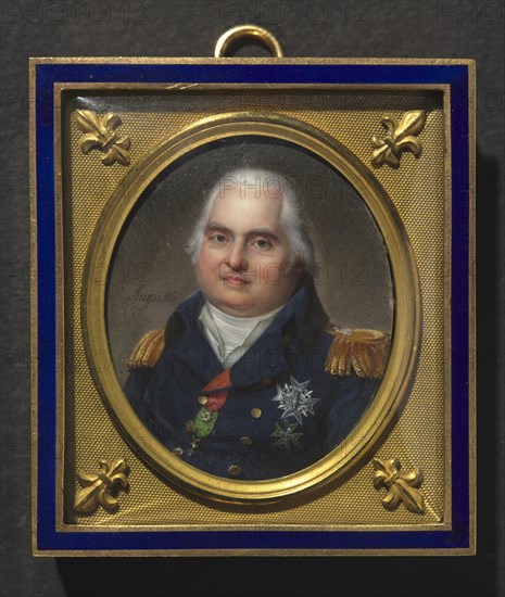 Portrait of Louis XVIII, c. 1822. Creator: Jean-Baptiste Jacques Augustin (French, 1759-1832).