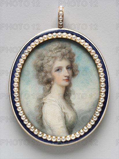 Portrait of Mary Frances (Fanny) Swinburne, c. 1786. Creator: Richard Cosway (British, 1742-1821).