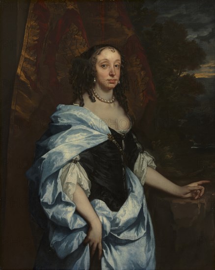Portrait of Mrs. Leneve, c. 1657. Creator: Peter Lely (British, 1618-1680).