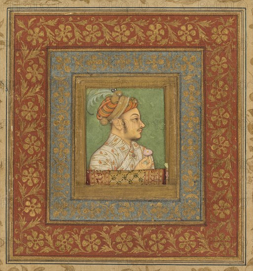 Portrait of Murad Bakhsh (1624-1661), c. 1635. Creator: Balchand (Indian, active 1595-c. 1650), attributed to.