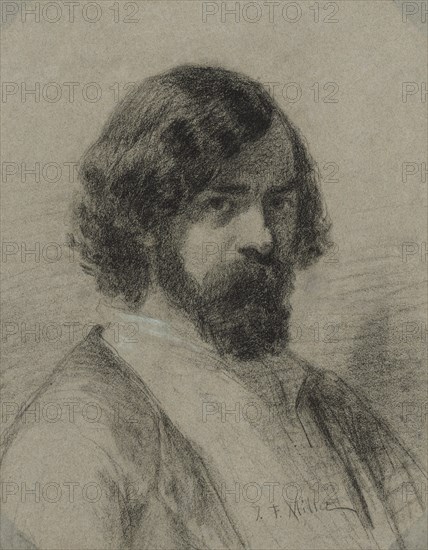 Portrait of Narcisse Virgile Diaz de la Peña, 1848. Creator: Jean-François Millet (French, 1814-1875).