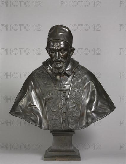 Portrait of Pope Innocent X Pamphili, designed 1647-1648; cast 1650-1700. Creator: Alessandro Algardi (Italian, 1598-1654).