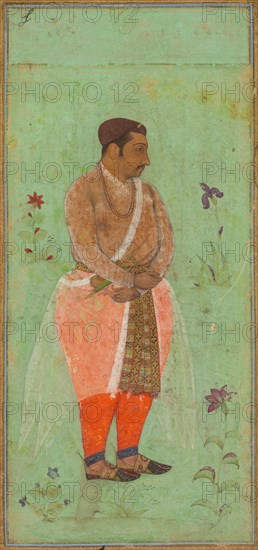 Portrait of Suraj Singh Rathor, Raja of Marwar and Maternal Uncle of Shah Jahan..., c. 1600. Creator: Bishandas (Indian, active c. 1610-30), attributed to.