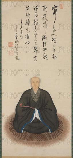 Portrait of the Priest Dokuryu, 1671. Creator: Kita Genki (Japanese).