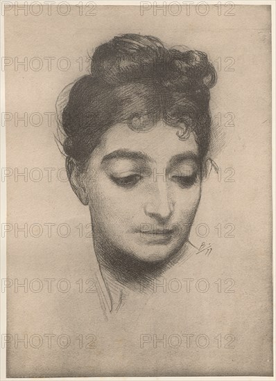 Portrait, 1899. Creator: Félix Bracquemond (French, 1833-1914); Imprimerie Champenois.