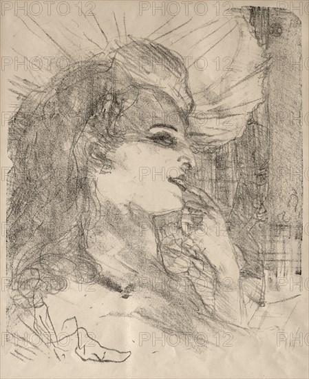 Portraits of Actors and Actresses: Thirteen Lithographs: Anna Held, 1898. Creator: Henri de Toulouse-Lautrec (French, 1864-1901).