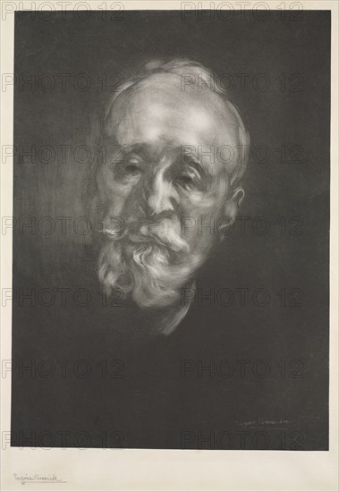 Puvis de Chavannes, 1897. Creator: Eugène Carrière (French, 1849-1906).