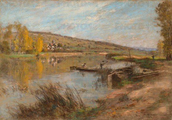 Quai au Sable, Chartèves, 1904. Creator: Léon Augustin Lhermitte (French, 1844-1925).