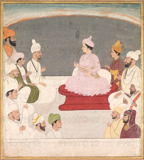 Raja Sansar Chand of Kangra and Courtiers, c. 1783. Creator: Unknown.