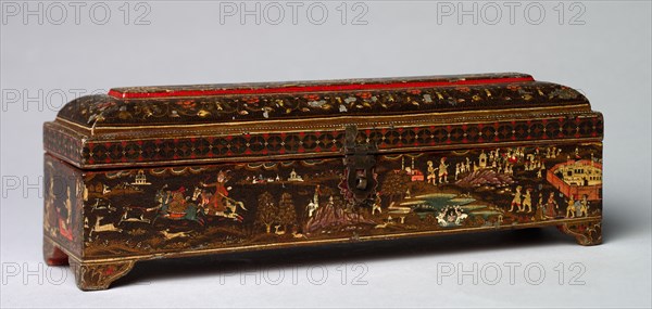 Rajput Box with Various Scenes, c. 1800. Creator: Unknown.