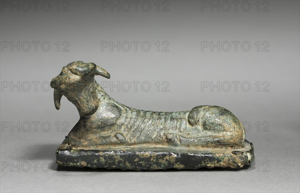 Recumbent Animal on Grater, 700-500 BC. Creator: Unknown.