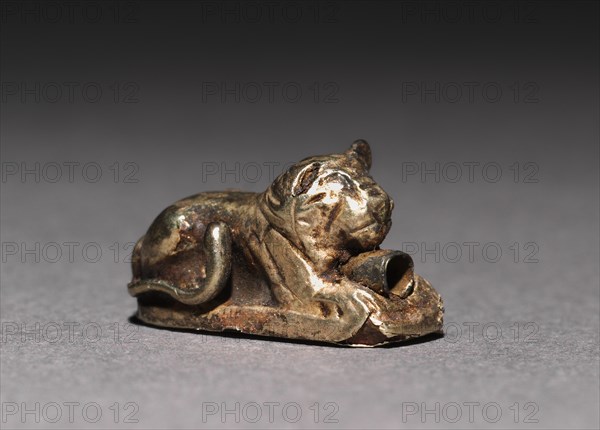 Recumbent Lion Bead, 1980-1801 BC. Creator: Unknown.