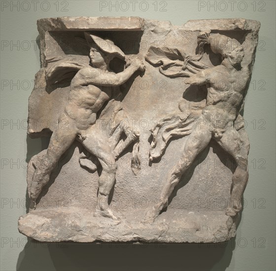 Relief of Hermes and Ares, 200s BC. Creator: Unknown.