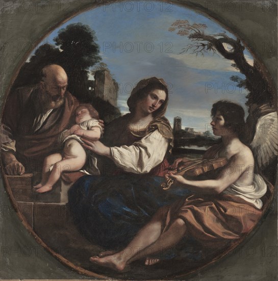 Rest on the Flight into Egypt, 1624. Creator: Guercino (Italian, 1591-1666).