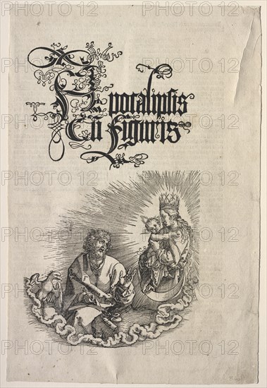 Revelation of St. John: Title Page to the Apocalypse, 1511. Creator: Albrecht Dürer (German, 1471-1528).