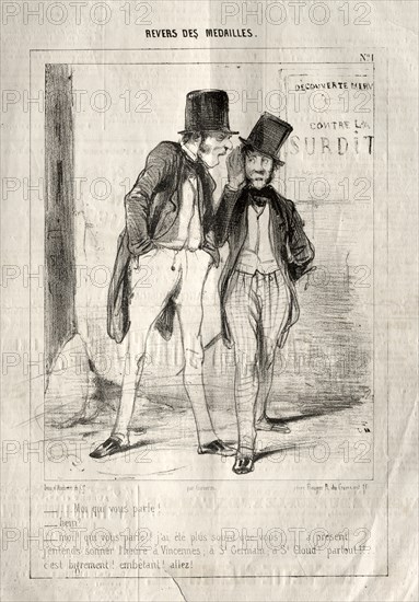 Revers des Médailles, 1842. Creator: Paul Gavarni (French, 1804-1866).