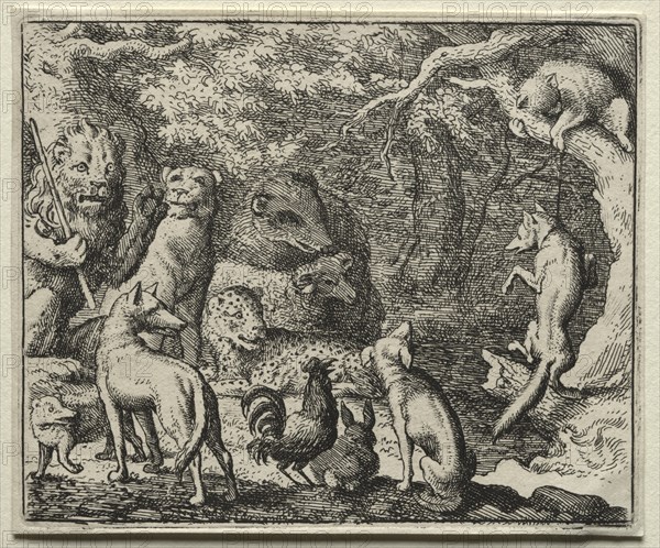 Reynard the Fox: Reynard Asks Permission to Confess. Creator: Allart van Everdingen (Dutch, 1621-1675).