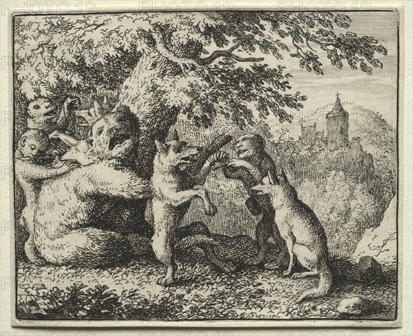 Reynard the Fox: Reynard Equipped for his Pilgrimage. Creator: Allart van Everdingen (Dutch, 1621-1675).