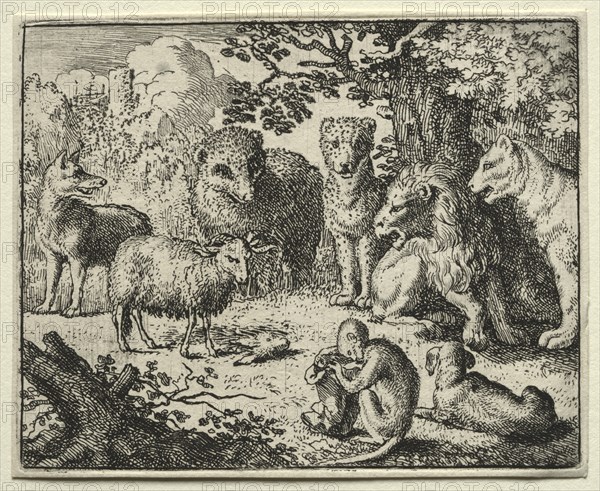 Reynard the Fox: The Arrival of the Packet. Creator: Allart van Everdingen (Dutch, 1621-1675).