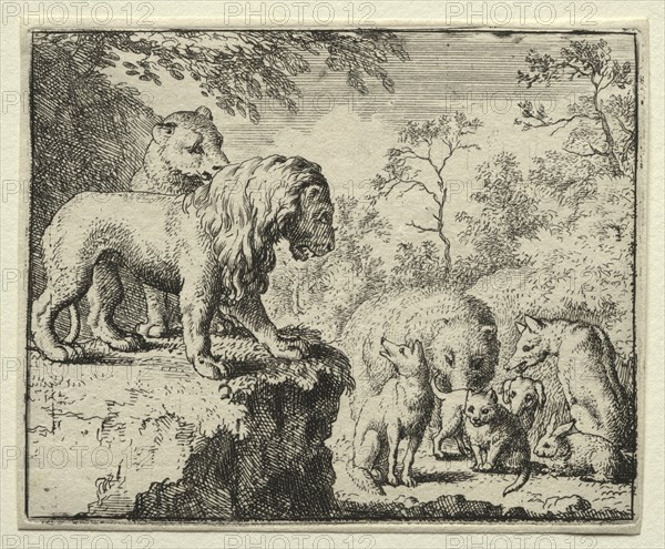 Reynard the Fox: The Pardon of Reynard. Creator: Allart van Everdingen (Dutch, 1621-1675).