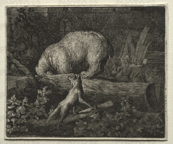 Reynard the Fox: Trapping the Bear. Creator: Allart van Everdingen (Dutch, 1621-1675).