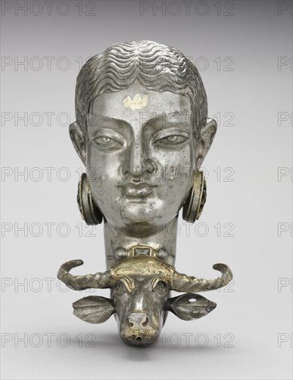 Rhyton: The Buffalo-Slayer Goddess, 500-700. Creator: Unknown.