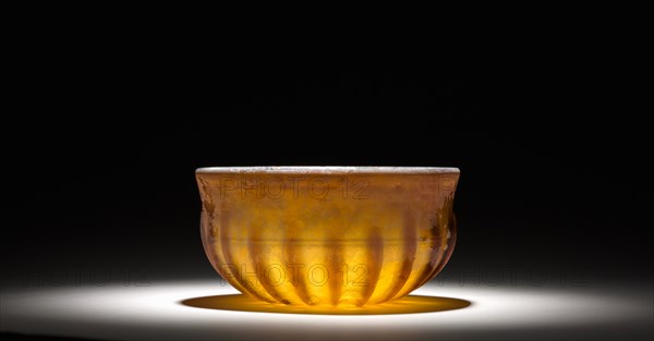Ribbed Glass Bowl, 1st century. Creator: Unknown.