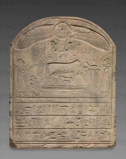 Round-Topped Stele, 332 BC-AD 395. Creator: Unknown.
