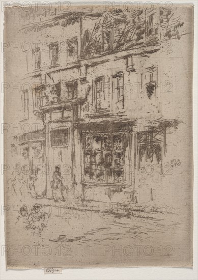 Rue du Buerre, Brussels. Creator: James McNeill Whistler (American, 1834-1903).