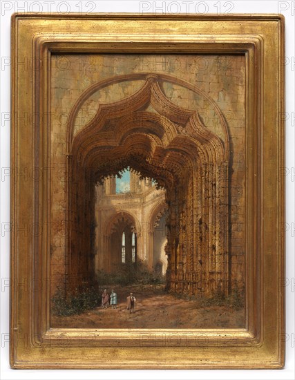 Ruined Church, c. 1840. Creator: Adrien Dauzats (French, 1804-1868).
