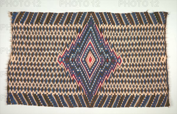 Saltillo Style Blanket/Sarape, c. 1860-1875. Creator: Unknown.