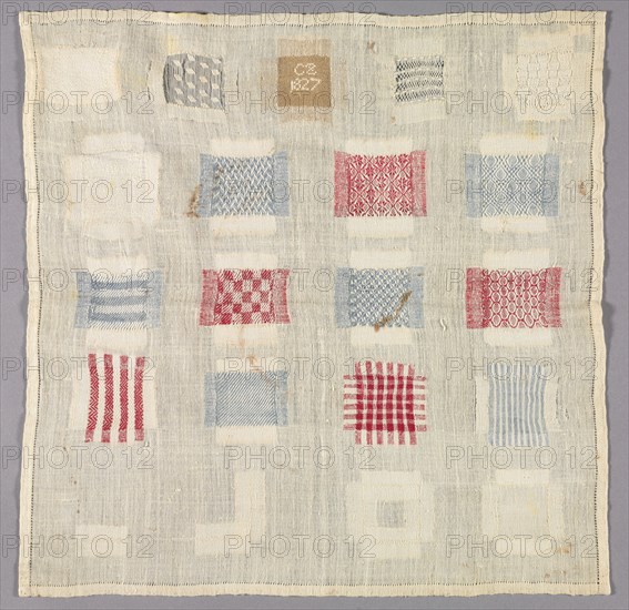 Sampler, 1827. Creator: Unknown.