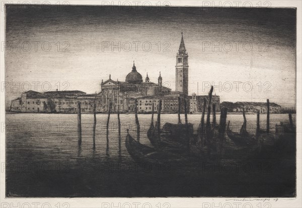 San Giorgio Maggiore, 1910. Creator: Mortimer Menpes (British, 1860-1938).