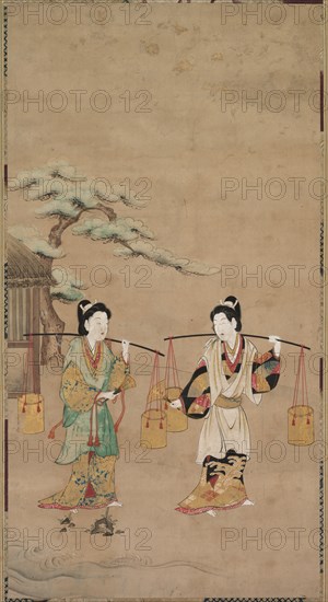 Scene from a Noh Play, early 18th century. Creator: Unknown.