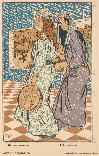 Scheherazade, 1901. Creator: Georges Auriol (French, 1863-1938).