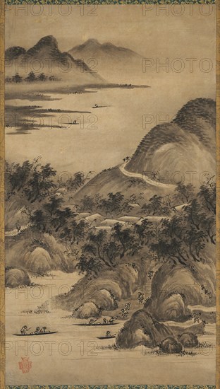 Seasonal Landscapes, mid- to late 1500s. Creator: Kano Hideyori (Japanese, active mid- to late 1500s).