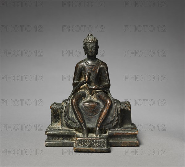 Seated Maitreya, late 7th - early 8th century. Creator: Unknown.