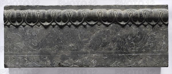 Section of a Coffin Platform: Horizontal Panel, 550-577. Creator: Unknown.