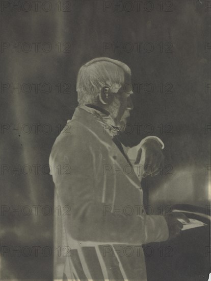 Self-Portrait (negative), c. 1853. Creator: Louis-Rémy Robert (French, 1811-1882).