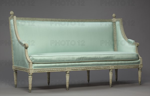 Settee, c. 1780. Creator: Philippe-Joseph Pluvinet (French, 1793).