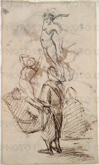 Sheet of Studies, 1871-1876. Creator: Paul Cézanne (French, 1839-1906).