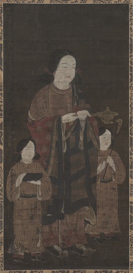 Shotoku Taishi and His Sons, 1300s. Creator: Unknown.