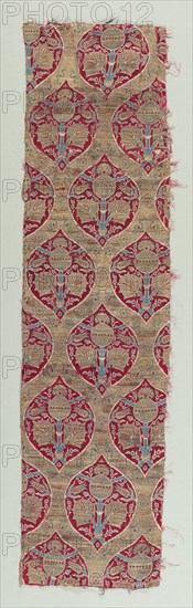 Silk and Gold Brocade Fragments, 1600-1650. Creator: Unknown.