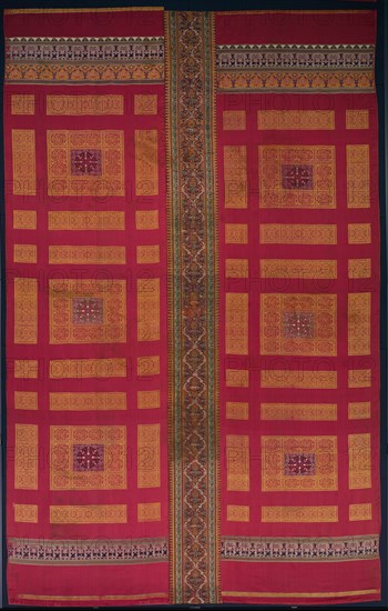 Silk curtain from the Alhambra palace, 1300s. Creator: Unknown.