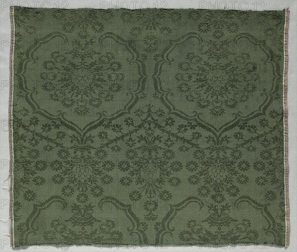 Silk Damask Textile, 1450-1599. Creator: Unknown.