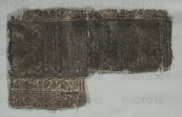 Silk Fragment, 1350-1399. Creator: Unknown.