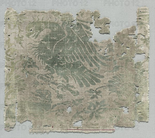 Silk Fragment, 1360-1399. Creator: Unknown.