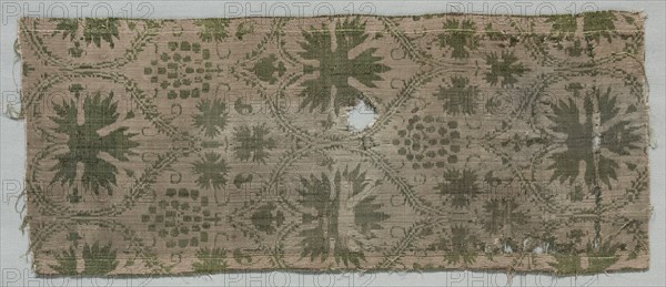 Silk Fragment, c. 1360s-1380s. Creator: Unknown.
